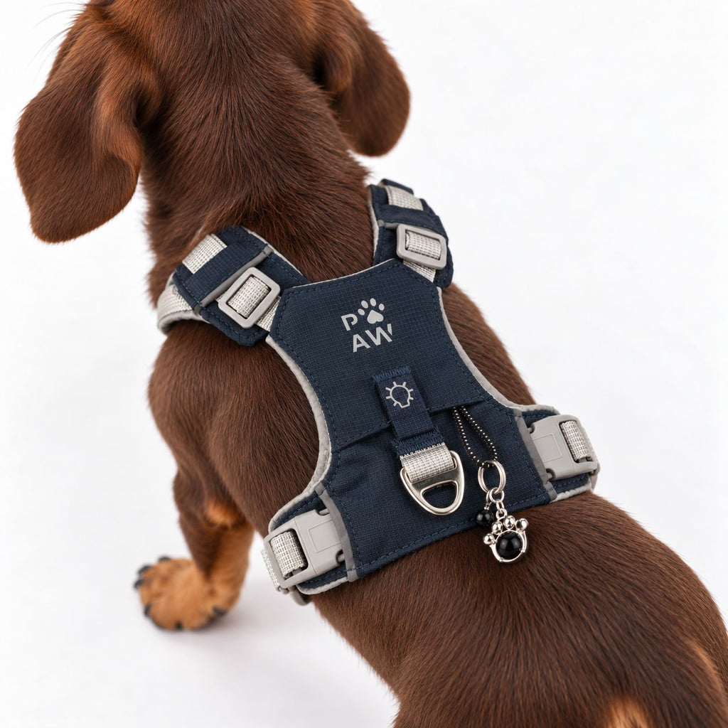 Gemstone Step-in Harness | Rock Grey · Black Obsidian · Size XS