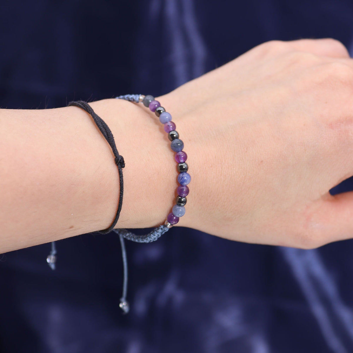 Written in the Stars – Sagittarius · Zodiac Candle & Gemstone Bracelet – close-up