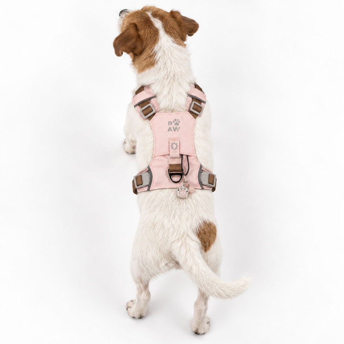 Gemstone Step-in Harness | Soft Pink · Rose Quartz · Size S