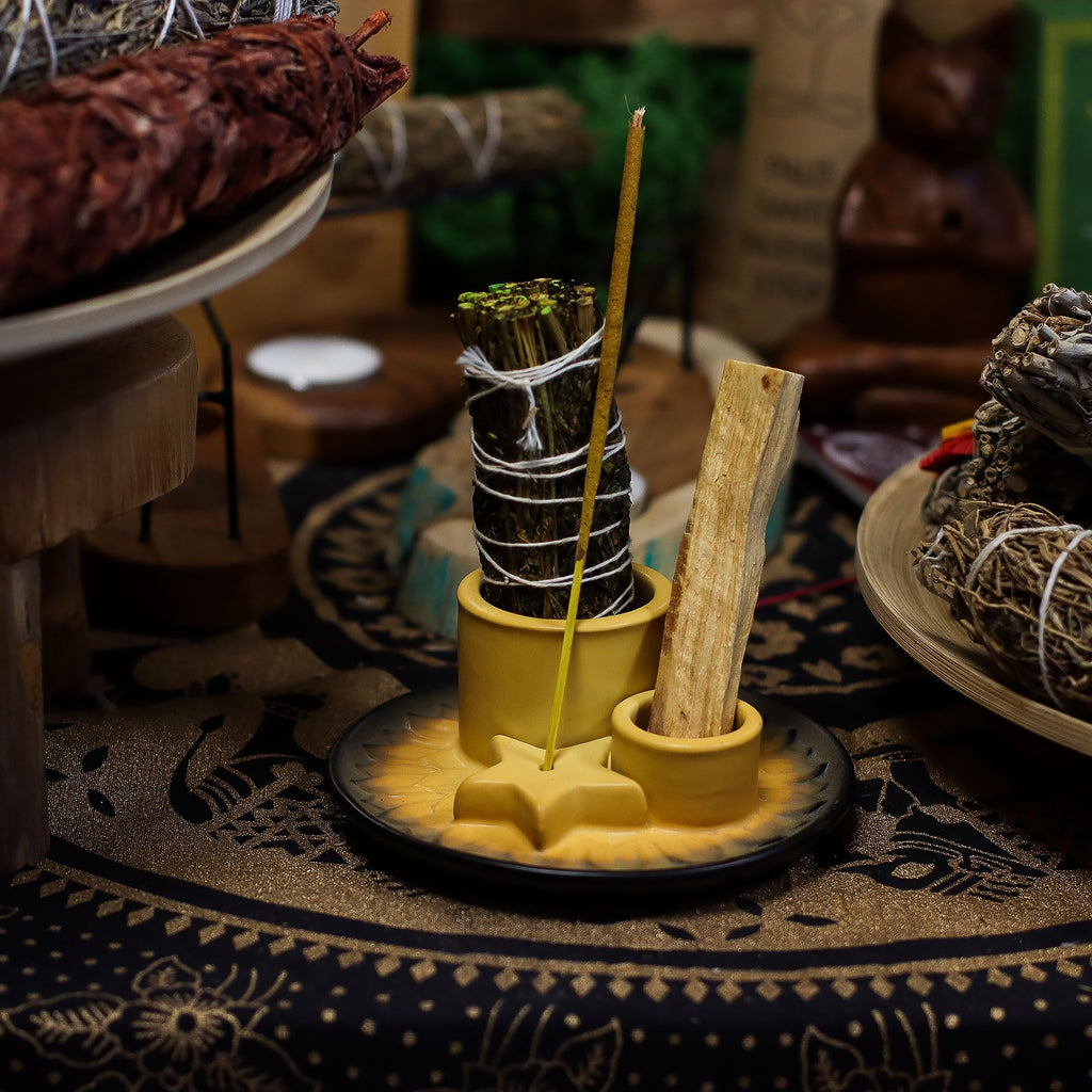 Palo Santo & Incense Holder – Sand & Grey – view 10