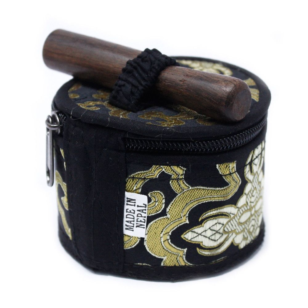 Mini Singing Bowl Gift Set – Black – another angle