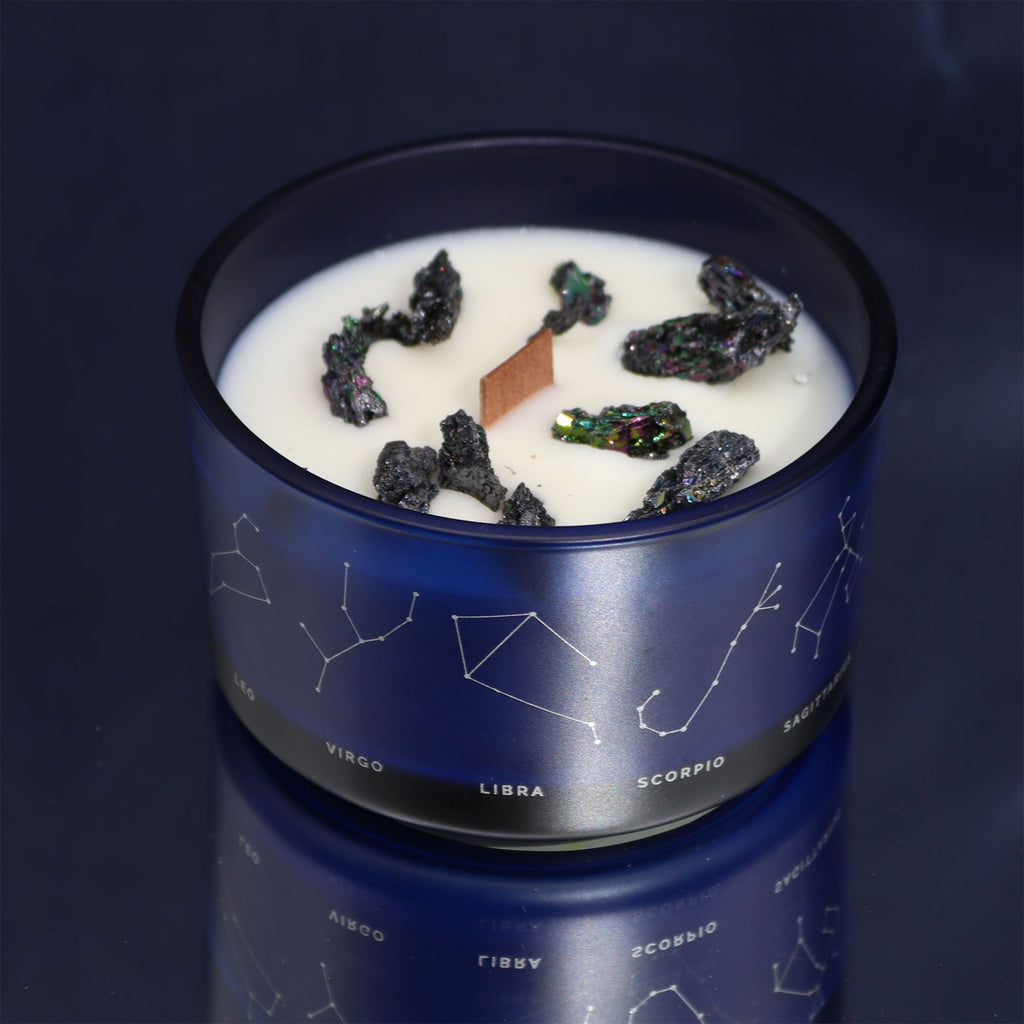 Written in the Stars – Pisces · Zodiac Candle & Gemstone Bracelet – packaging