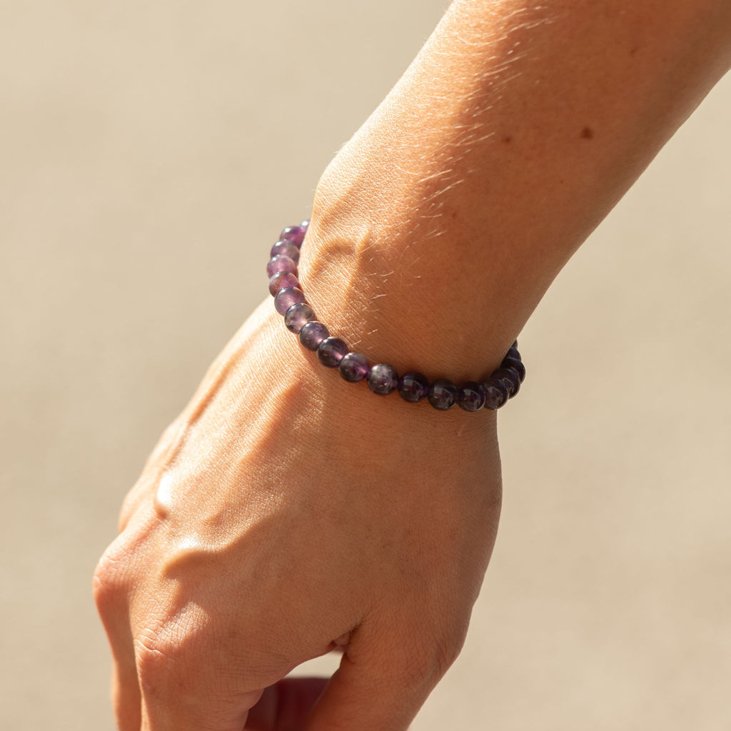 Petite Gemstone Bracelet – Amethyst – another angle
