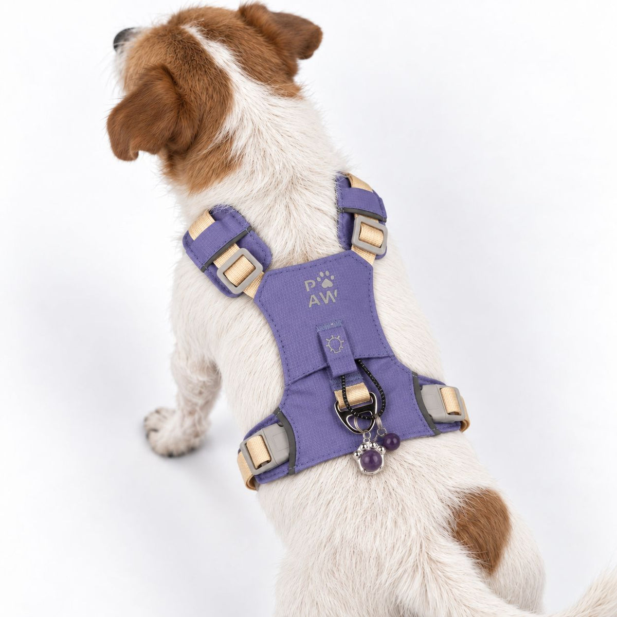 Gemstone Step-in Harness | Lavender · Amethyst · Size S