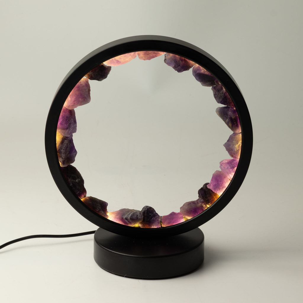 Gemstone Halo Lamp – Amethyst – product view