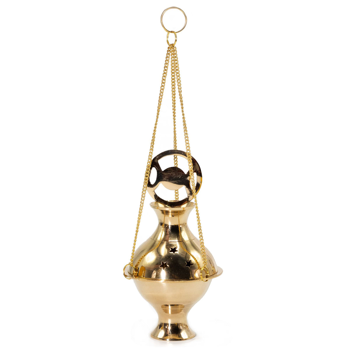 Hanging Brass Incense Burner – Three Phase Moon by Chapter 9 Copenhagen