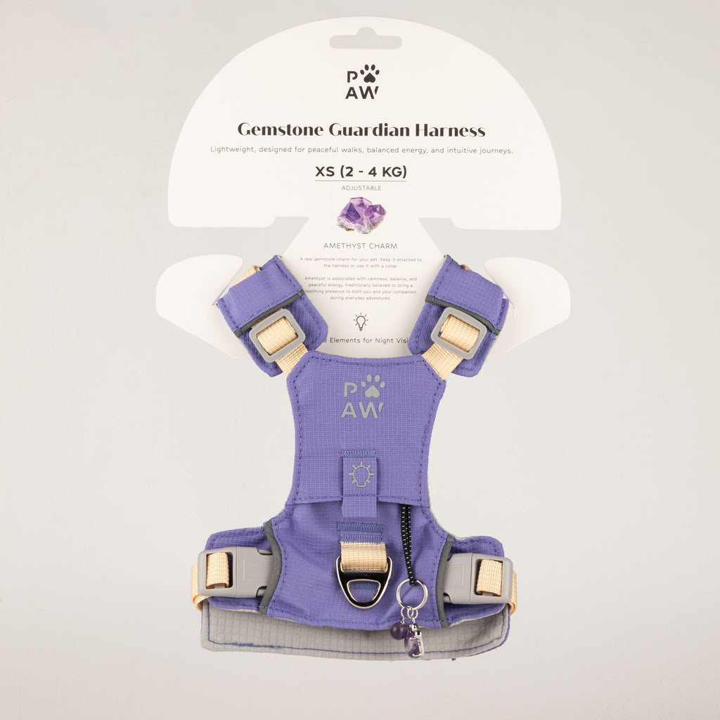 Gemstone Step-in Harness | Lavender · Amethyst · Size XS