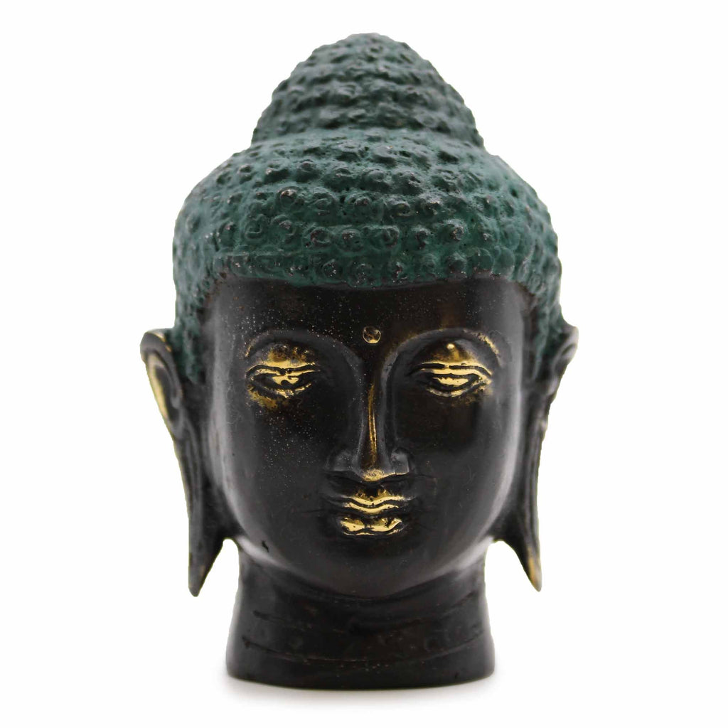 Antique Brass Buddha Head – Feng Shui by Chapter 9 Copenhagen