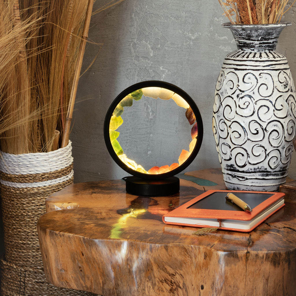 Gemstone Halo Lamp – Seven Stones – size view