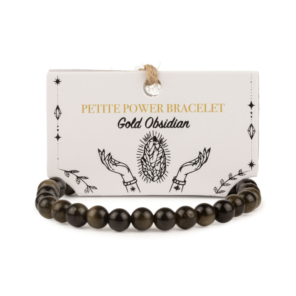 Petite Gemstone Bracelet – Gold Obsidian by Chapter 9 Copenhagen