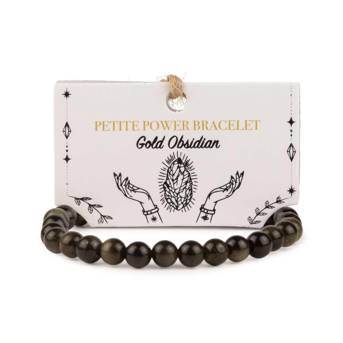 Petite Gemstone Bracelet – Gold Obsidian by Chapter 9 Copenhagen