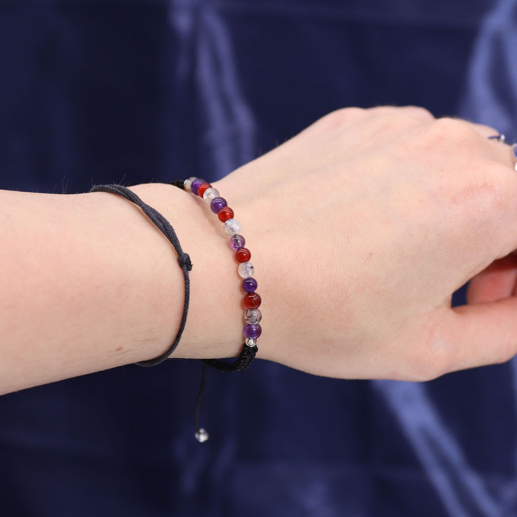 Written in the Stars – Virgo · Zodiac Candle & Gemstone Bracelet – close-up