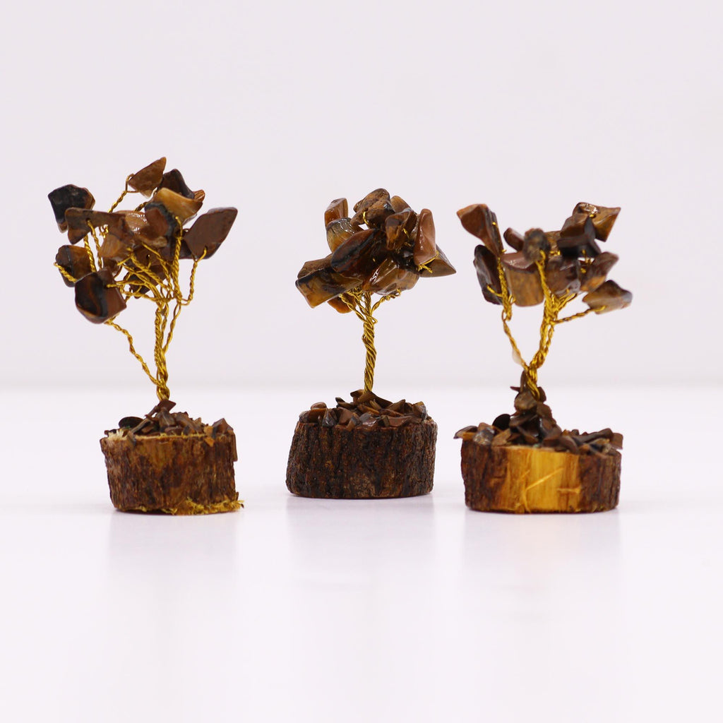 Mini Gemstone Tree – Tiger's Eye – another angle