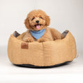 Round Dog Bed | Sand & Grey · Royal Crown