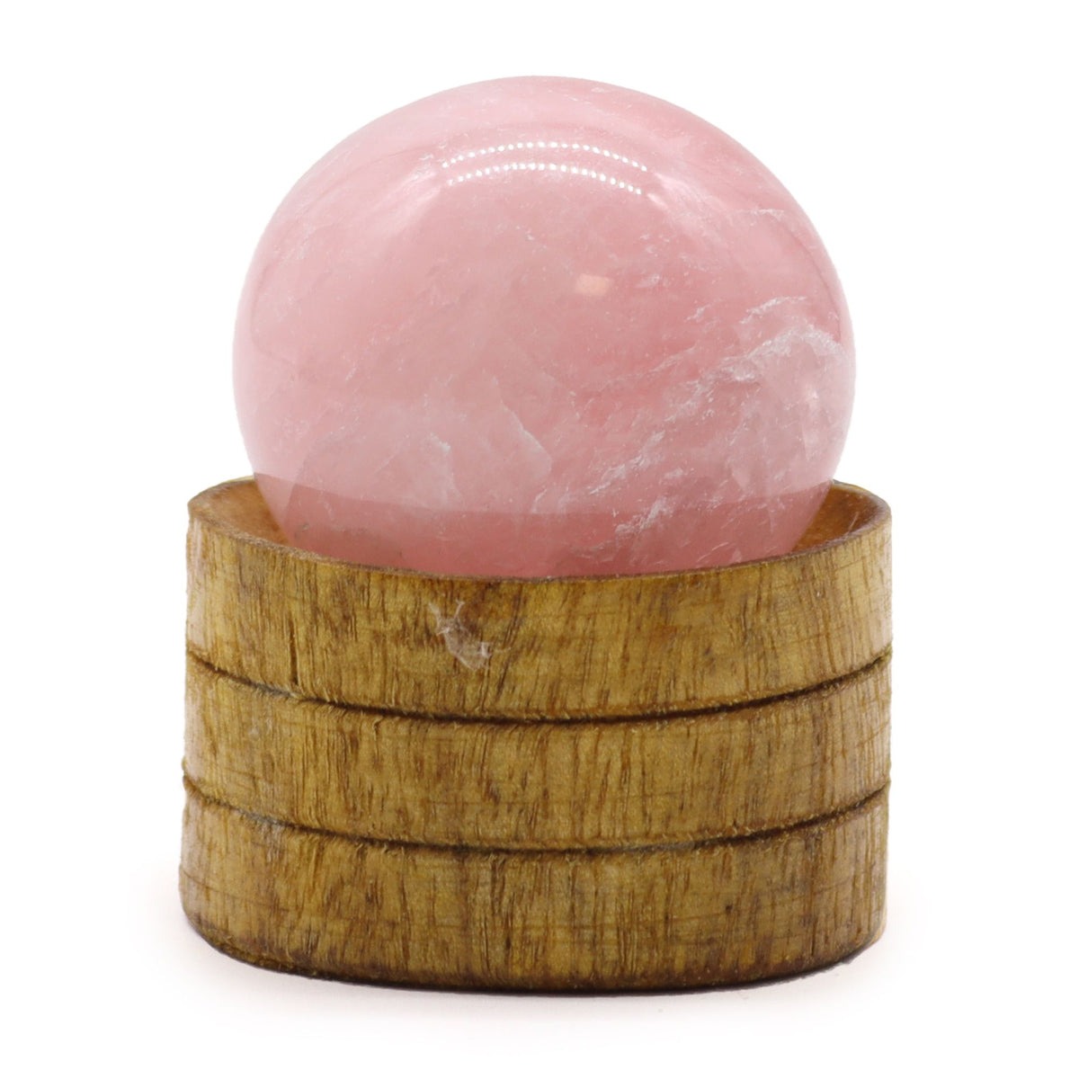 Gemstone Sphere – Rose Quartz · 40 mm with Stand by Chapter 9 Copenhagen
