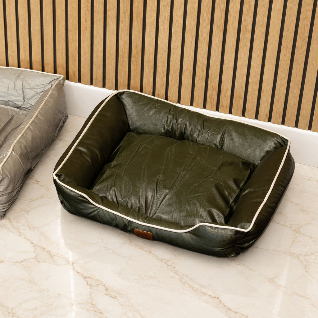 Cosy Dog Bed | Khaki Green · Small