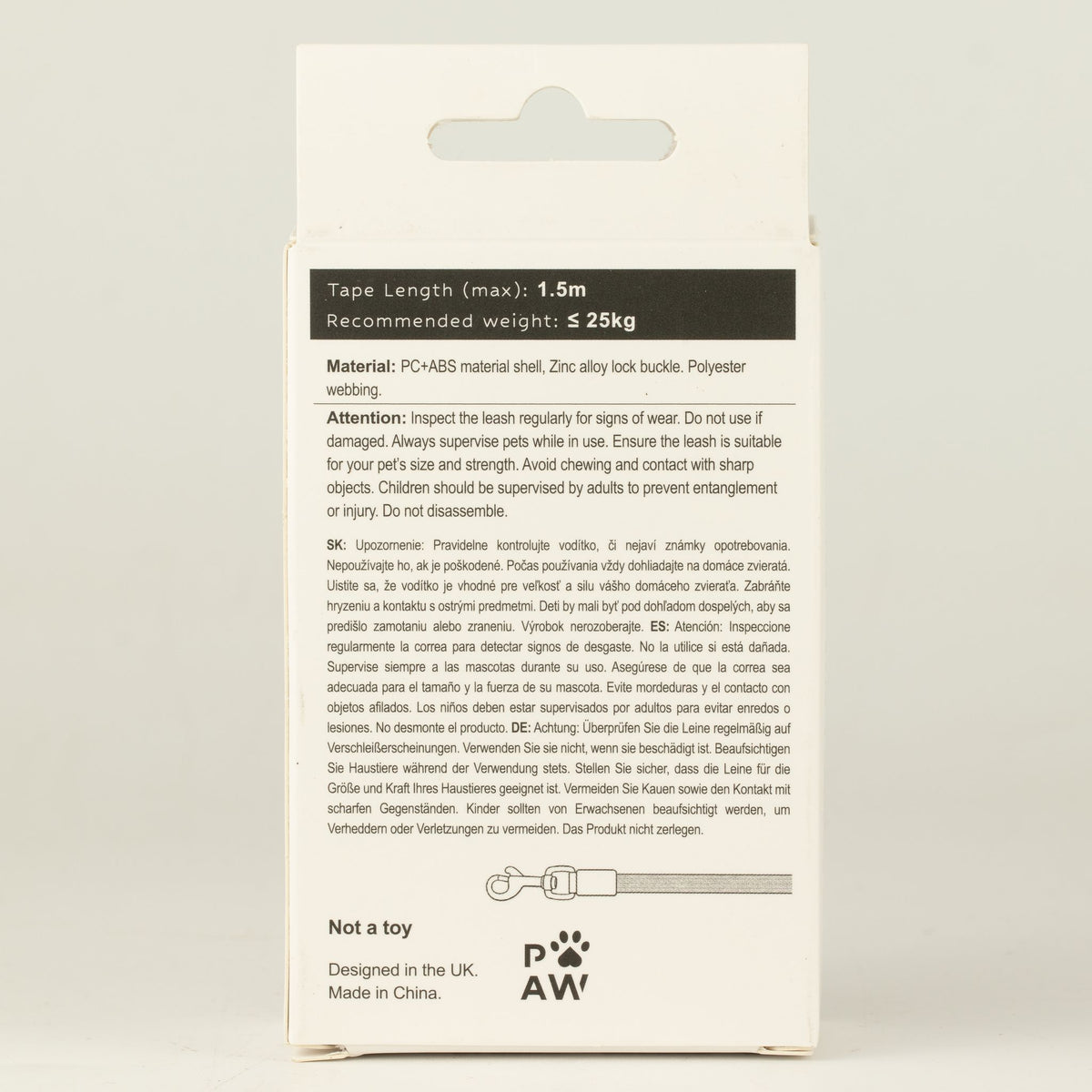 Pocket Pod Retractable Lead | Sage Green · 1.5 m