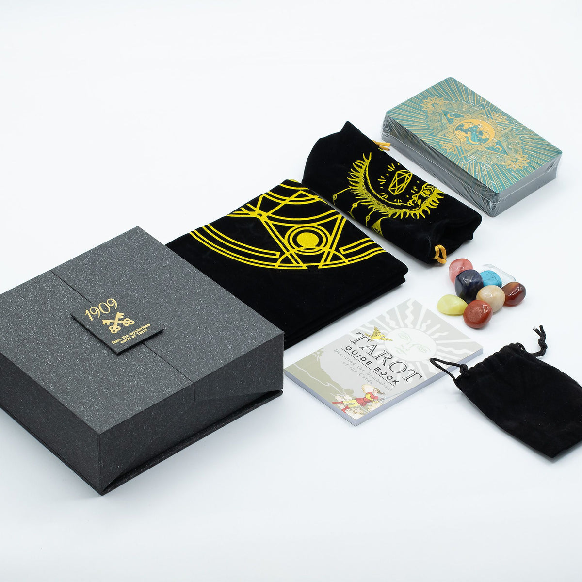 Tarot Deck – Gold & Turquoise · Gift Set – detail view
