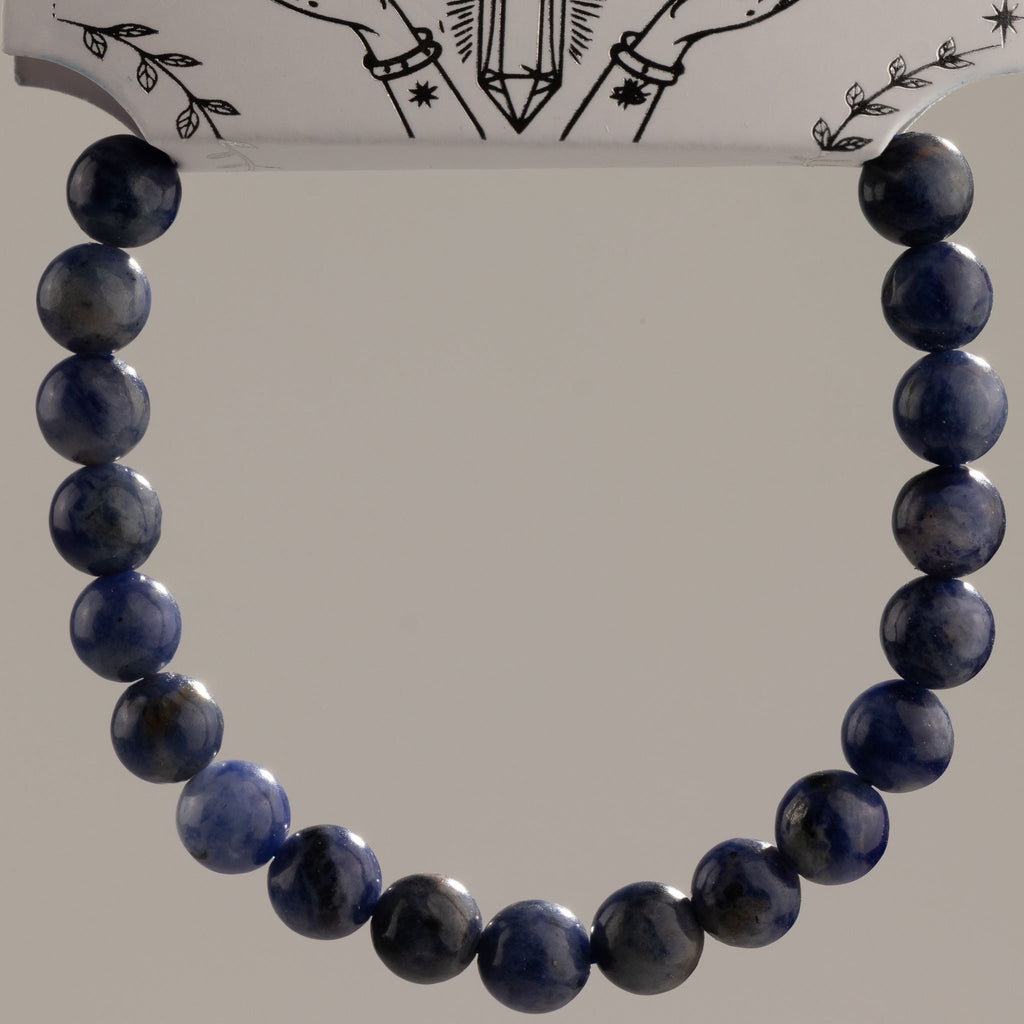 Petite Gemstone Bracelet – Sodalite – close-up