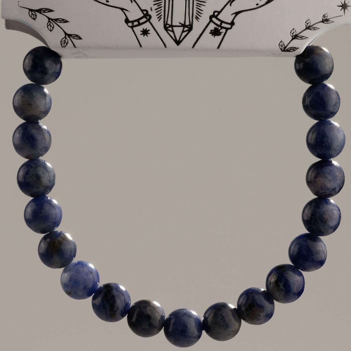 Petite Gemstone Bracelet – Sodalite – close-up