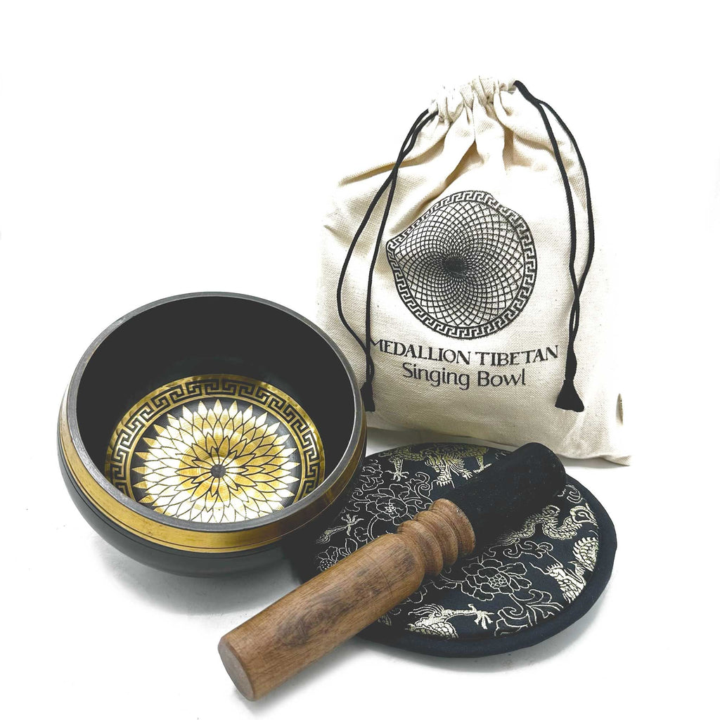 Singing Bowl Gift Set – Round Medallions · 14 cm by Chapter 9 Copenhagen