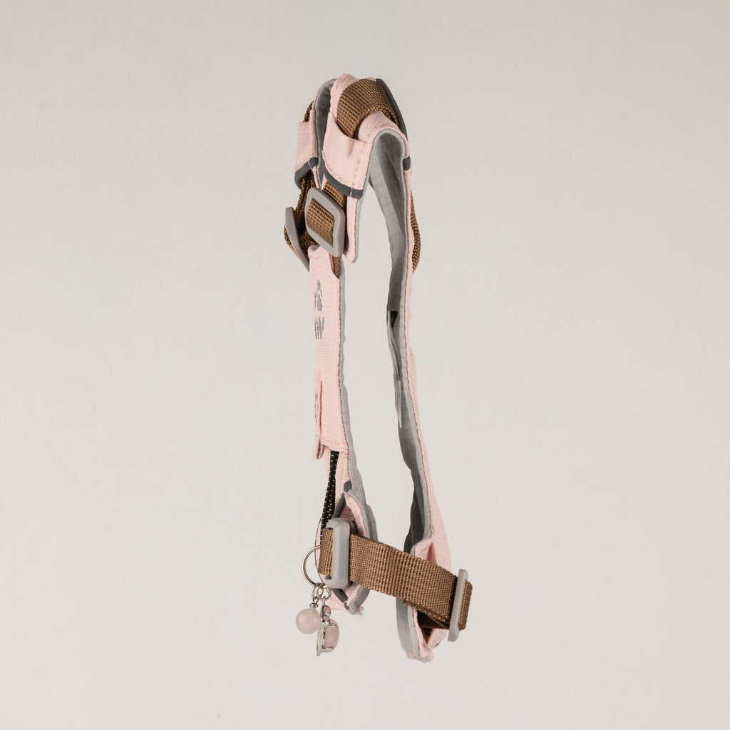 Gemstone Step-in Harness | Soft Pink · Rose Quartz · Size S
