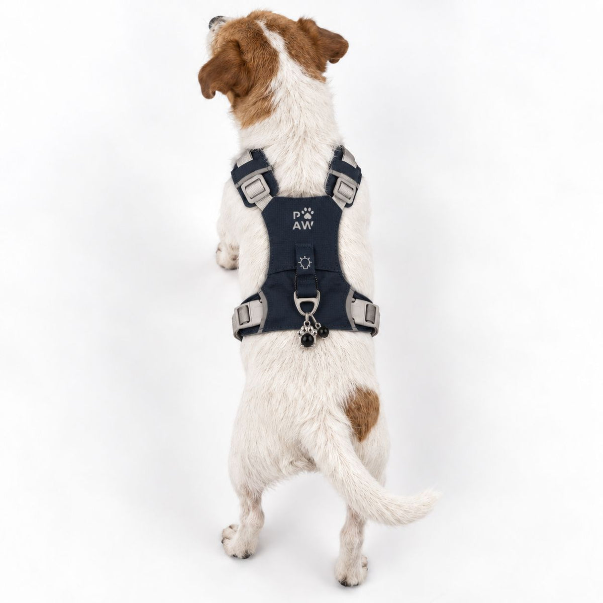 Gemstone Step-in Harness | Rock Grey · Black Obsidian · Size S