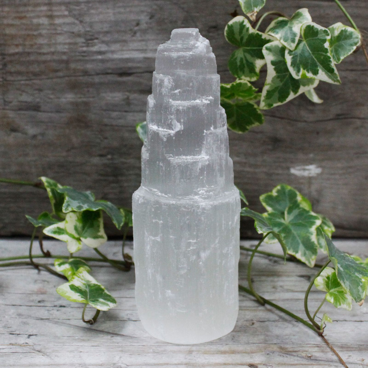 Selenite Tower – Natural · 15 cm by Chapter 9 Copenhagen