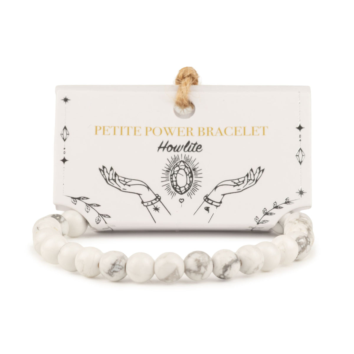 Petite Gemstone Bracelet – Howlite by Chapter 9 Copenhagen