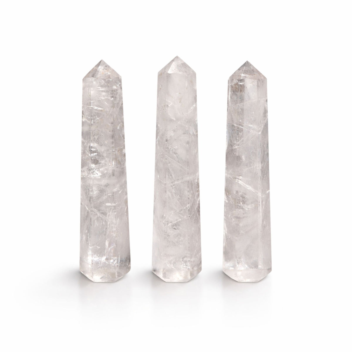 Obelisk Point – Clear Quartz · 11 cm – detail view