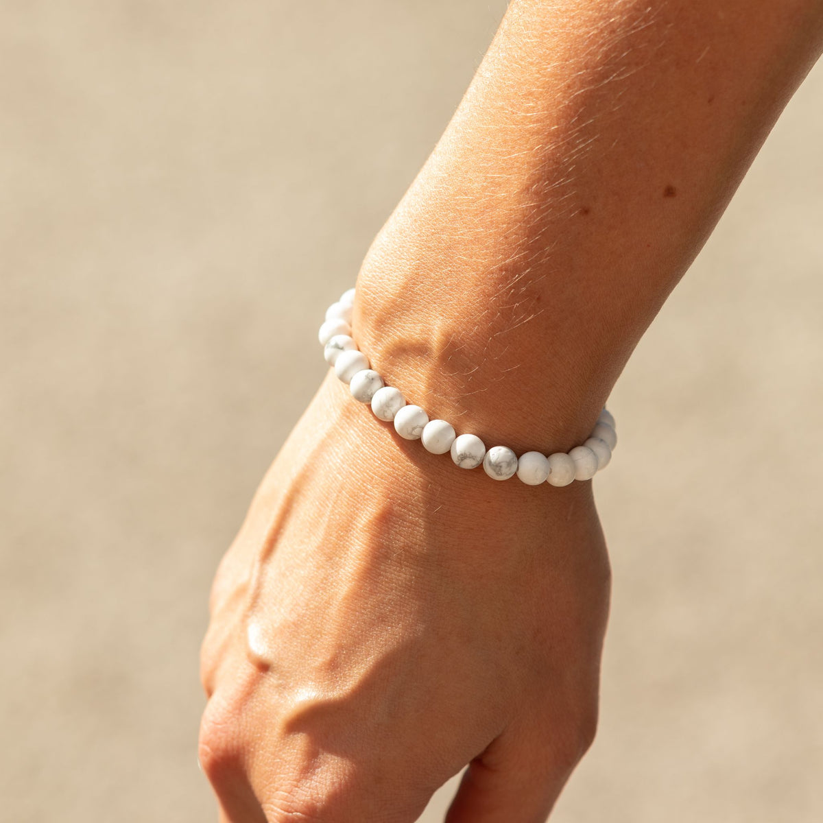 Petite Gemstone Bracelet – Howlite – packaging