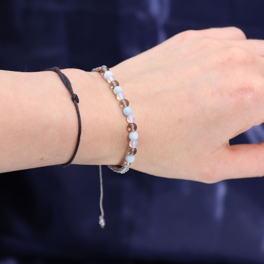 Written in the Stars – Cancer · Zodiac Candle & Gemstone Bracelet – close-up