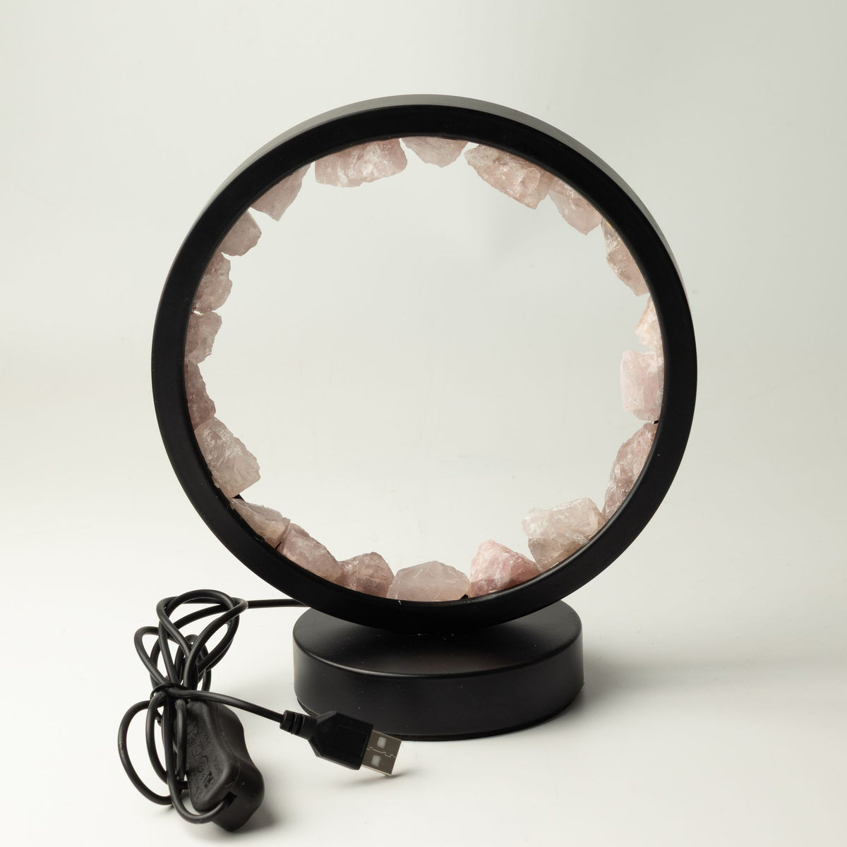 Gemstone Halo Lamp – Rose Quartz – packaging
