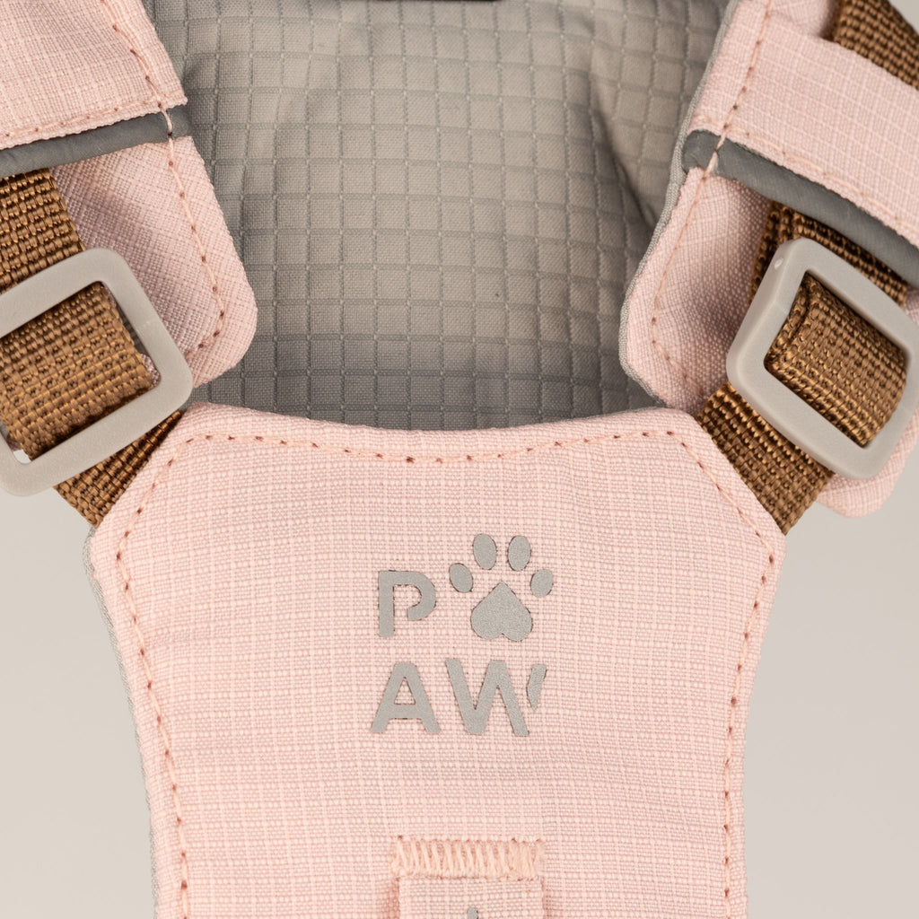 Gemstone Step-in Harness | Soft Pink · Rose Quartz · Size XS