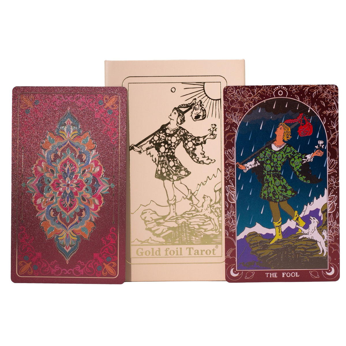 Tarot Deck – Ruby Foil · Pink Gift Box – detail view