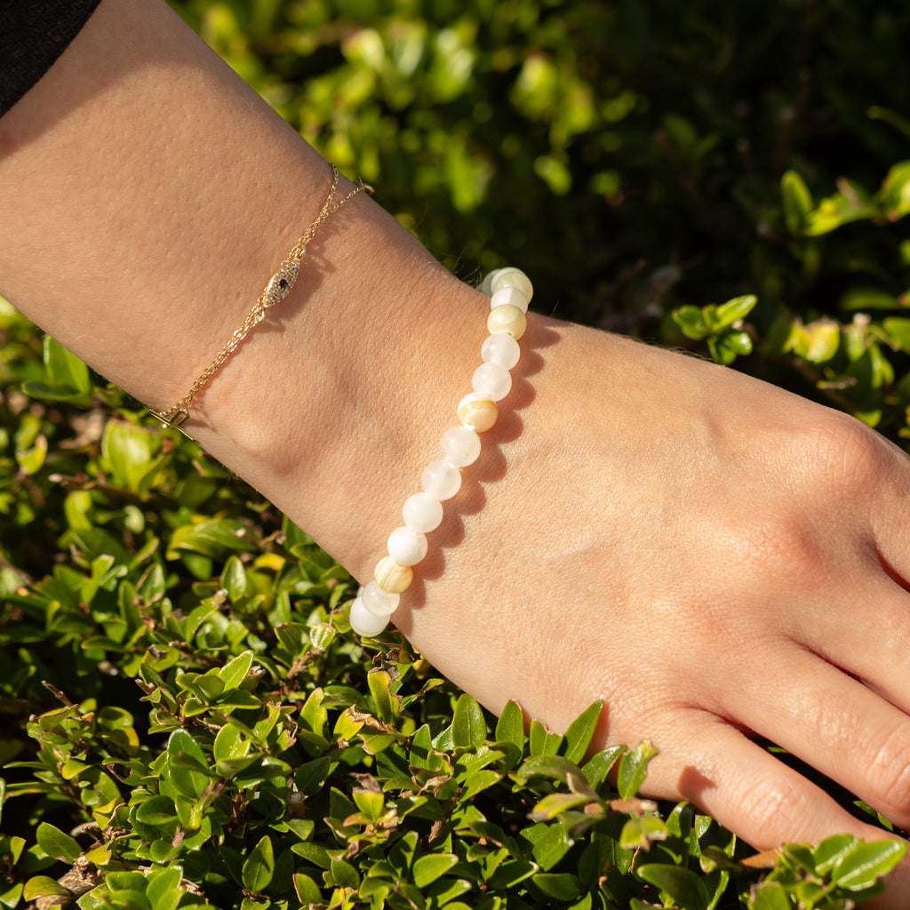 Petite Gemstone Bracelet – Moon Jade – packaging