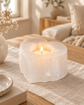 Selenite Candle Holder – Heart by Chapter 9 Copenhagen