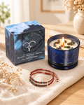 Written in the Stars – Aries · Zodiac Candle & Gemstone Bracelet by Chapter 9 Copenhagen