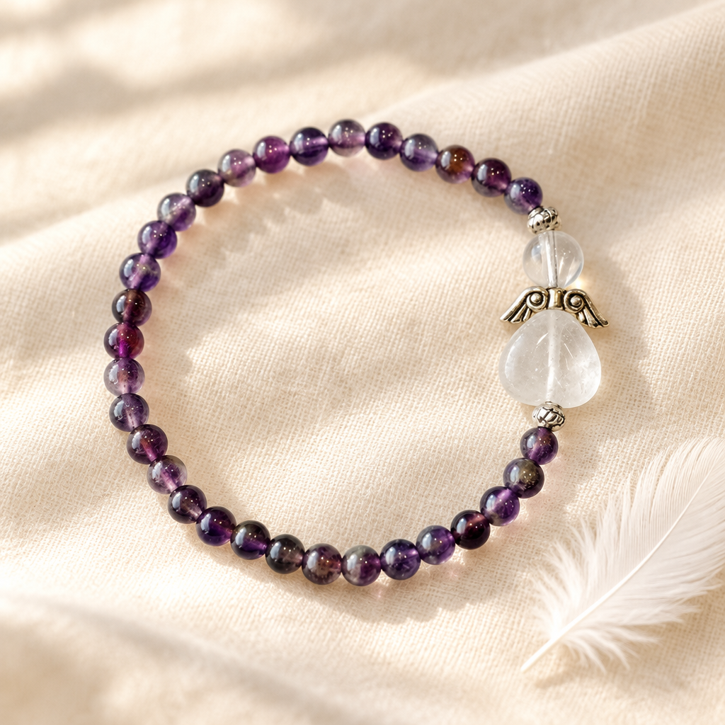 Amethyst & Angel Bracelet by Chapter 9 Copenhagen
