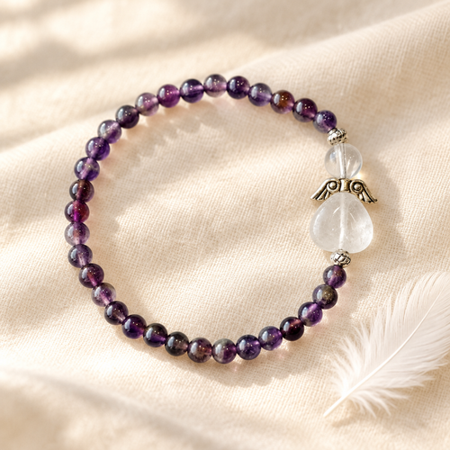 Amethyst & Angel Bracelet by Chapter 9 Copenhagen