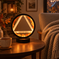 Gemstone Halo Lamp – Fire · Carnelian & Selenite by Chapter 9 Copenhagen